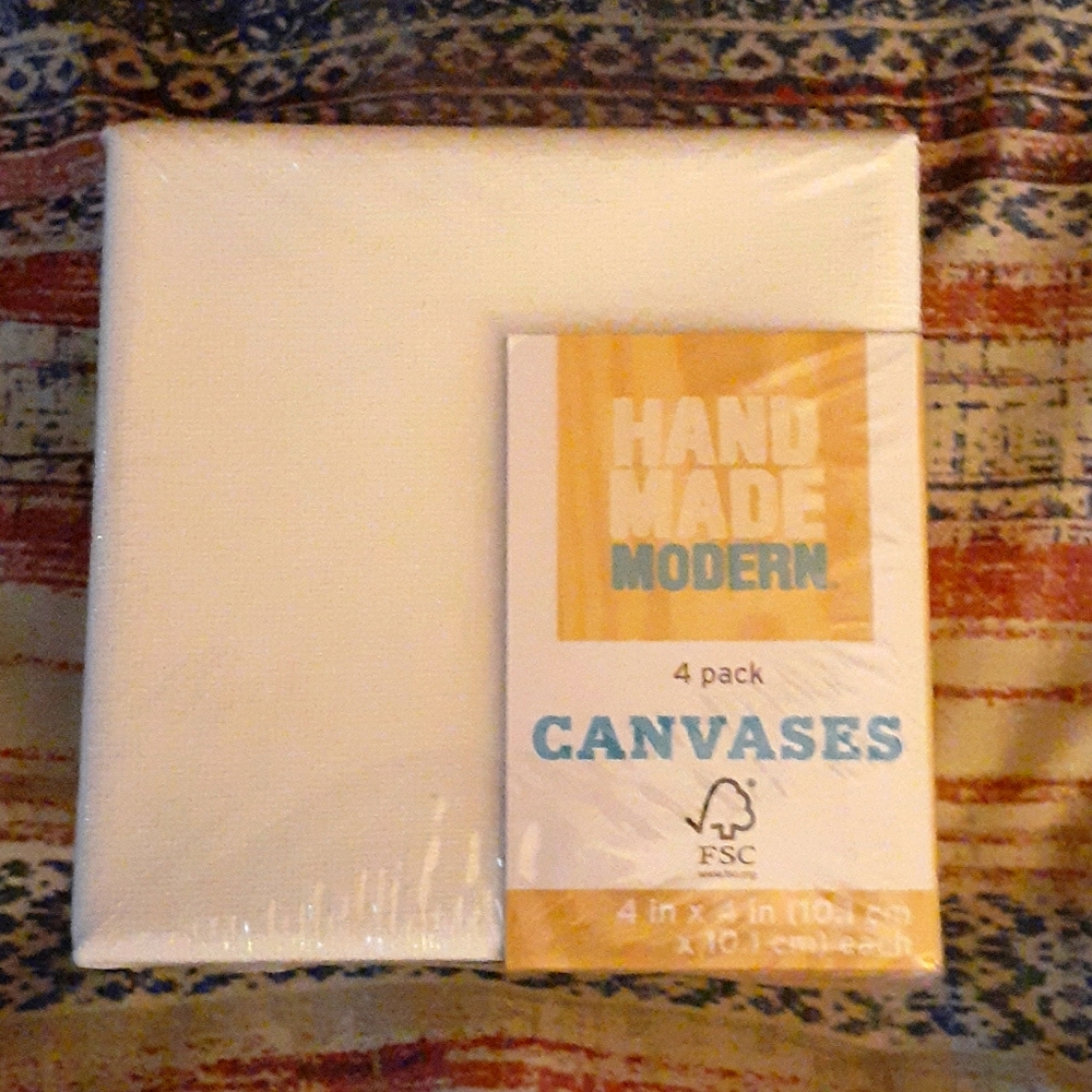 4pk mini canvases